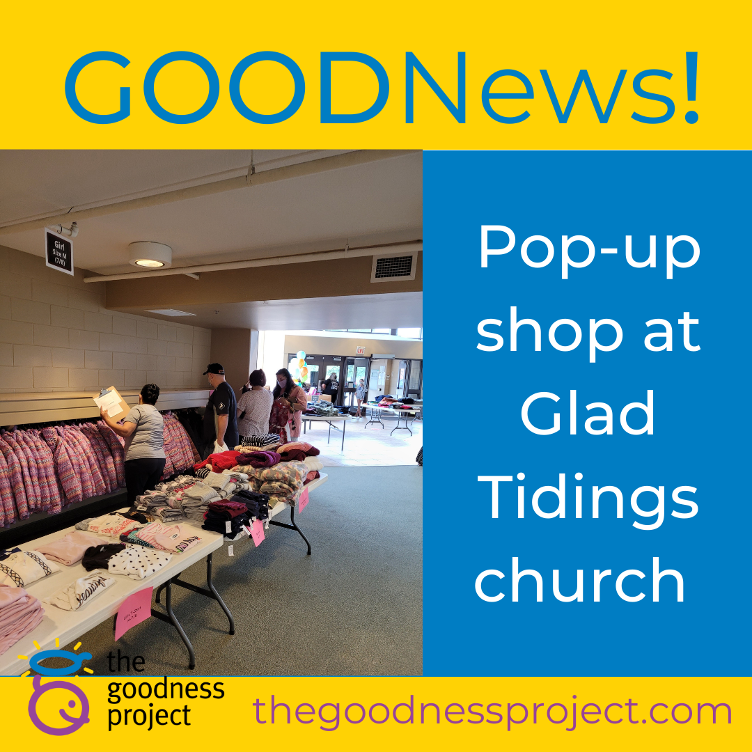 Pop-up shop at Glad Tidings