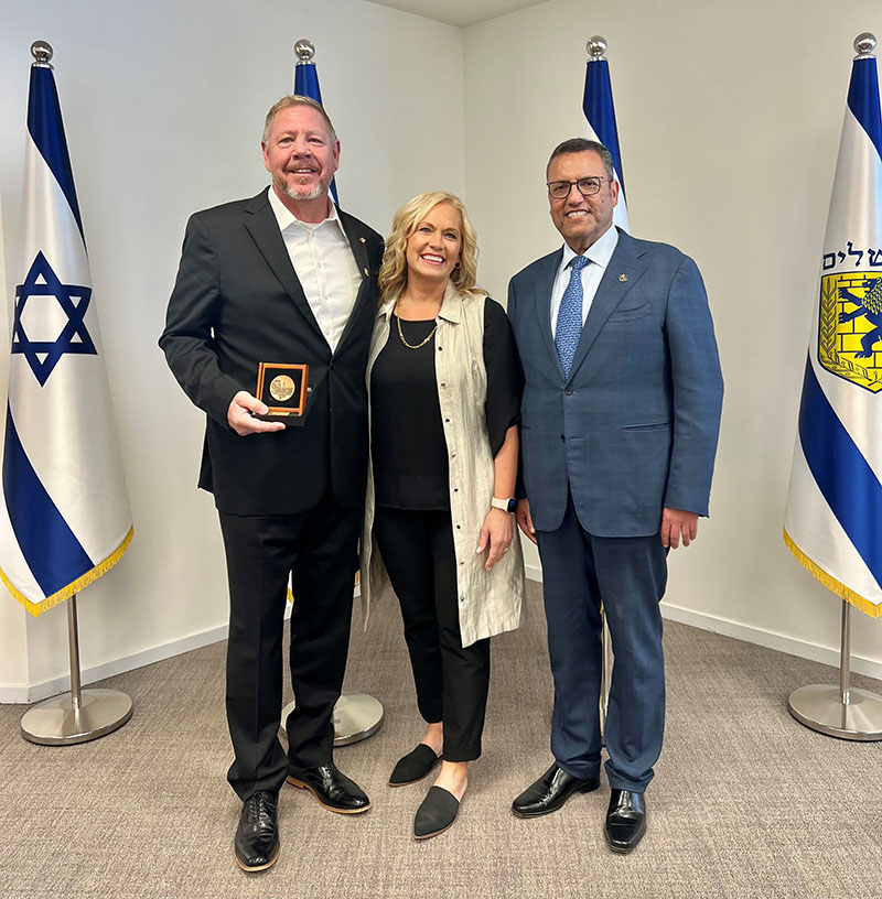 meeting with the mayor of Jerusalem, Moshe Lion